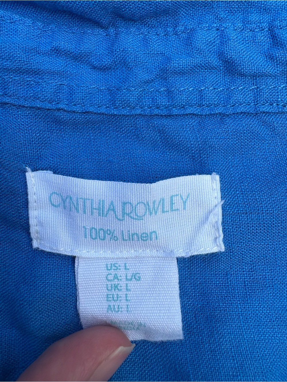Cynthia Rowley Bright Blue Women’s Blouse